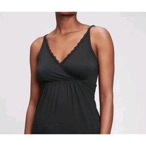 ​Love by Gap Maternity Nursing Top Black Sleeveless Babydoll Layering Cami XL
